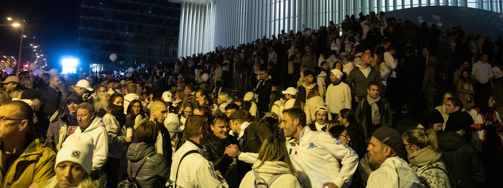 Über 3.500 Menschen nahmen an der letzten Marche blanche silencieuse vor zwei Wochen teil.
