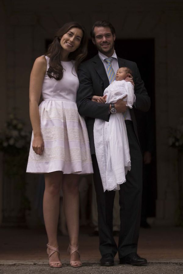 Célébration religieuse du Baptême de la princesse Amalia à la chapelle de Saint-Ferréol à Lorgues.