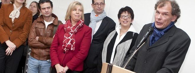 Gleichstellungsministerin Françoise Hetto-Gaasch weiht die Informationsstelle für Männer ein.