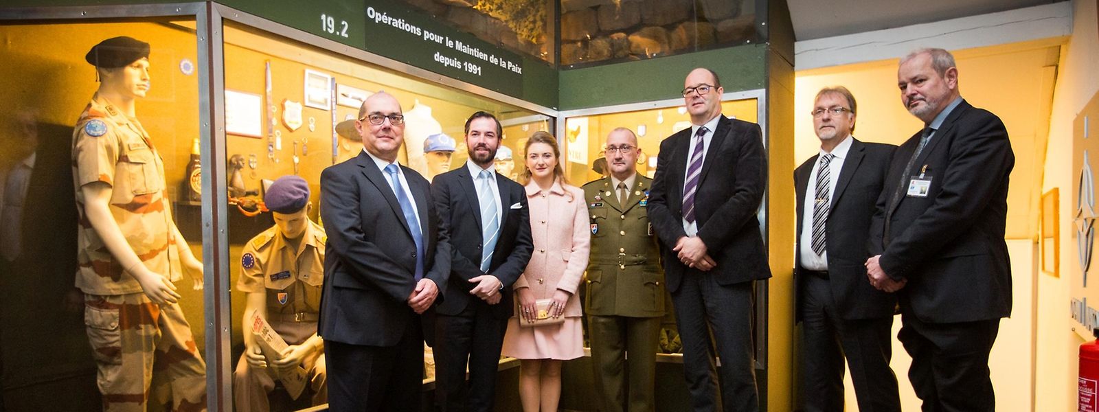 Erbgroßherzog Guillaume und Prinzessin Stéphanie zeigten sich als interessierte Besucher.