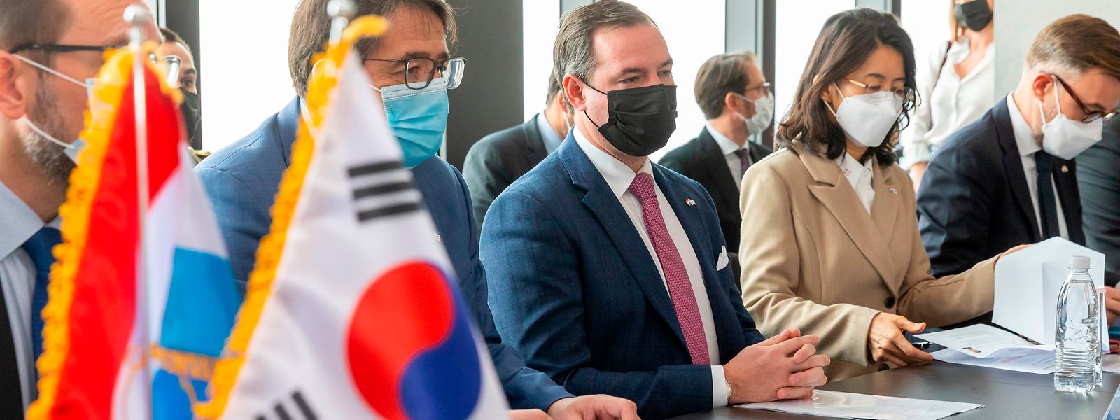 Die guten Beziehungen zu Südkorea werden intensiv gepflegt.