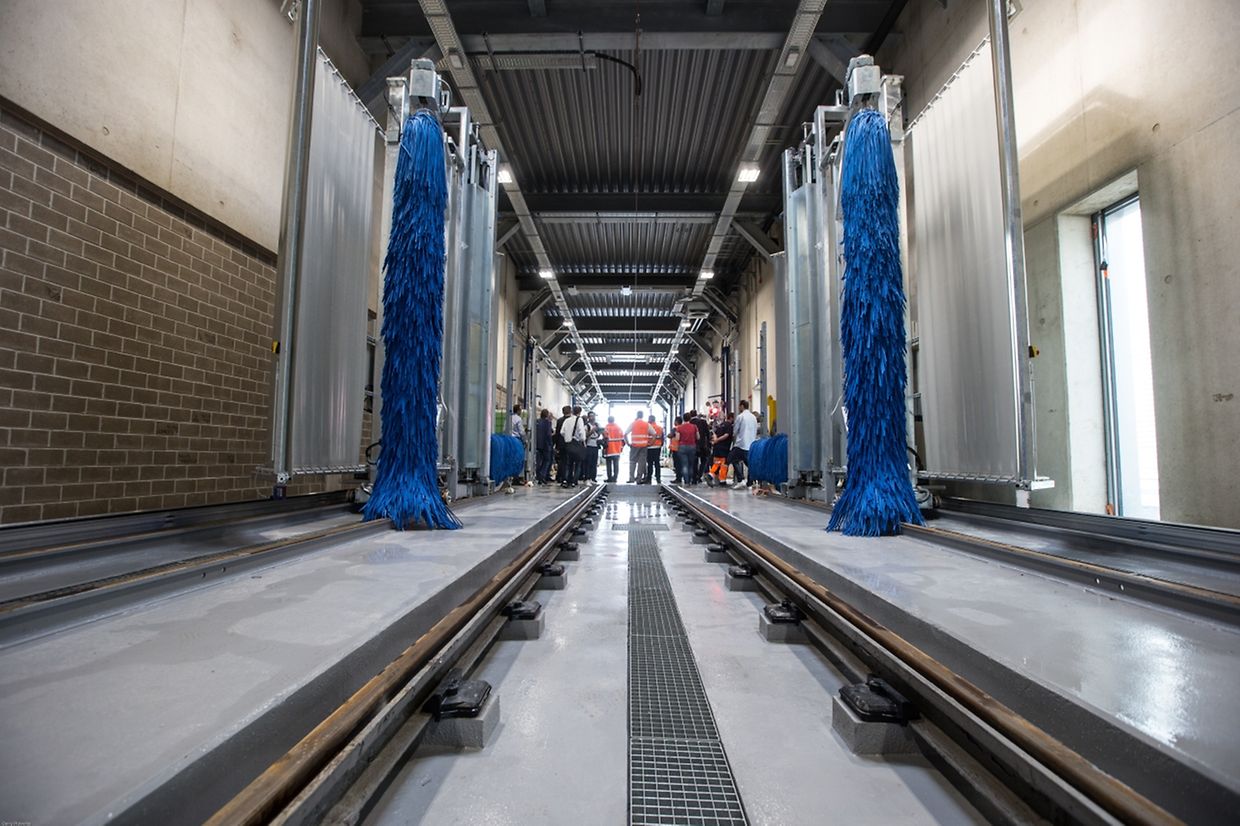La station de lavage des rames