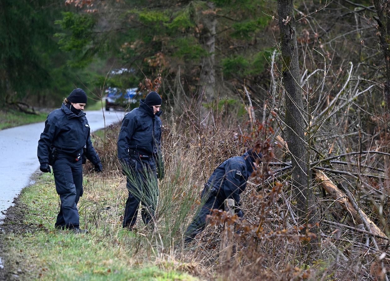 Police are searching the place where the child's body was found, not far from the house where he lived. 