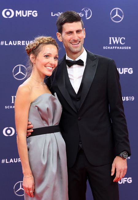 Novak und Jelena Djokovic bei den Laureus World Sports Awards 2019.