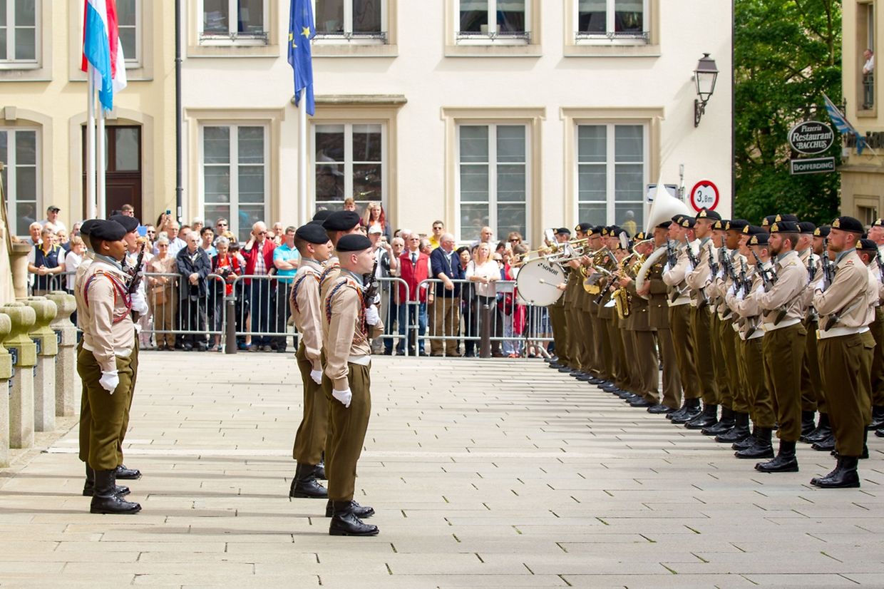 Die feierliche Wachablösung am Mittwochnachmittag.