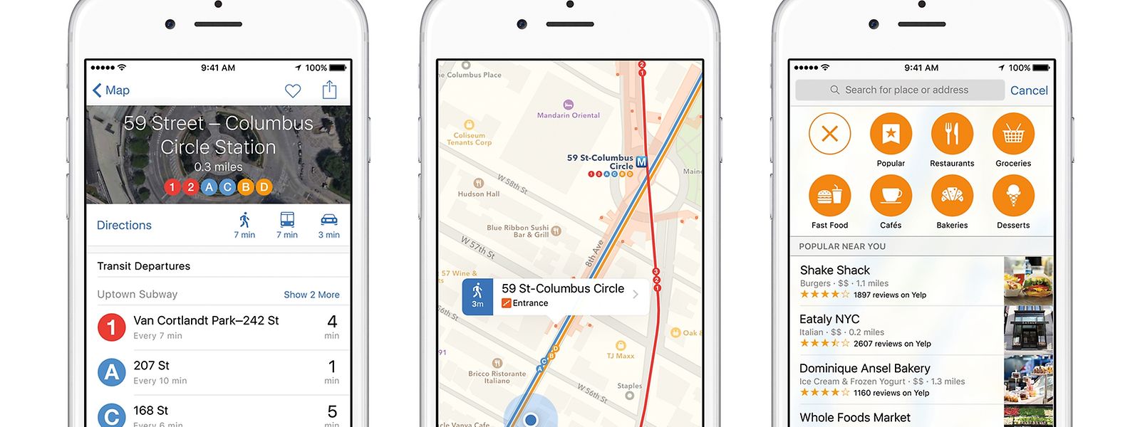 Mit iOS9 wird es Nahverkehrsinfos direkt in der Karten-App geben.