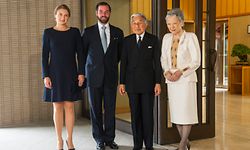 Das erbgroßherzogliche Paar besuchte Kaiser Akihito und seine Frau Michiko.