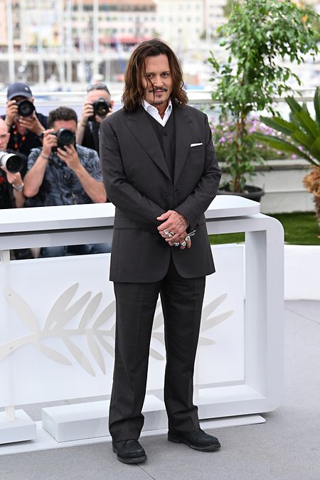 Schauspieler Johnny Depp bei einem Fototermin in Cannes.