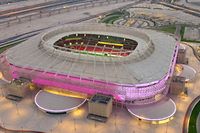 Um dos estádios construídos no Qatar para receber o Mundial de Futebol. 