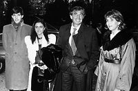 Jean-Paul Belmondo und Lydie Polfer 1986 bei einem Besuch des Schauspielers in Luxembourg