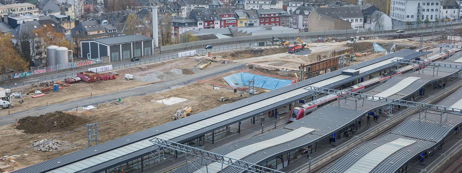 Wichtige Investition: Der Bahnhof Luxemburg wird derzeit ausgebaut.