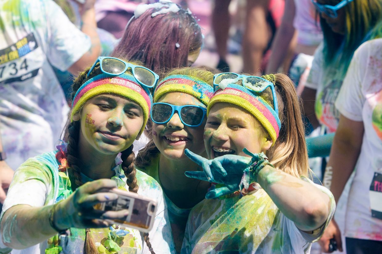 Color Run unicorn edition. Happiest 5k on the planet! Echternach 2017