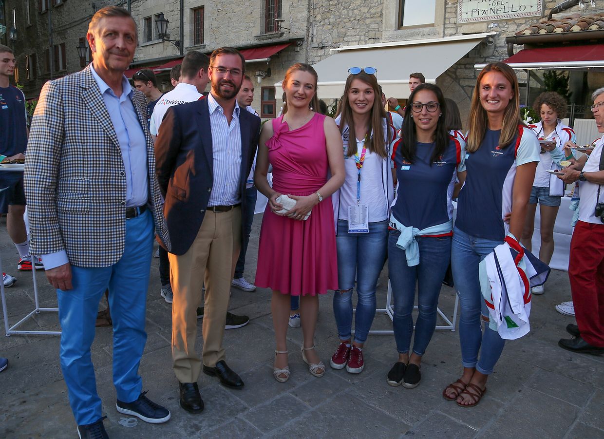 Empfang der BGL BNP Paribas auf der Piazza della Liberta.