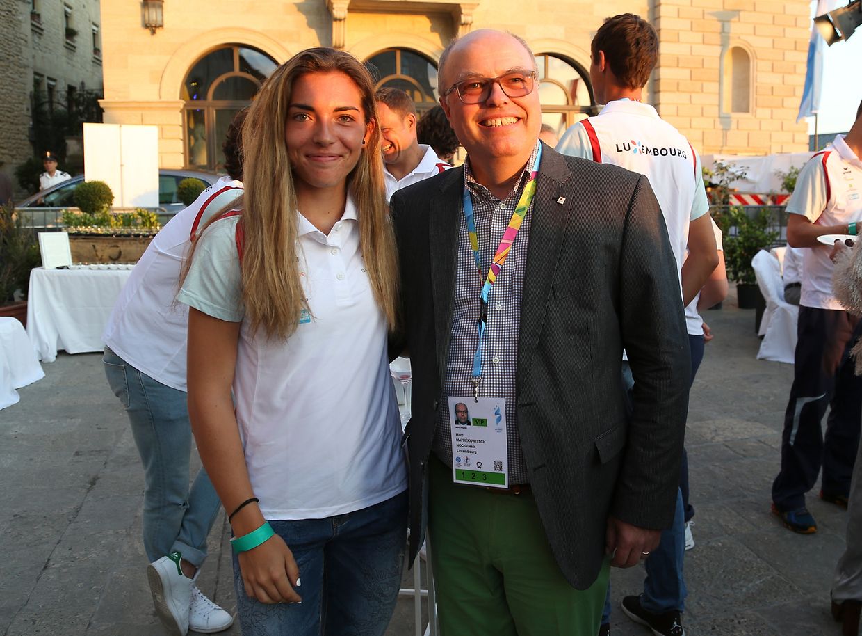 Empfang der BGL BNP Paribas auf der Piazza della Liberta.