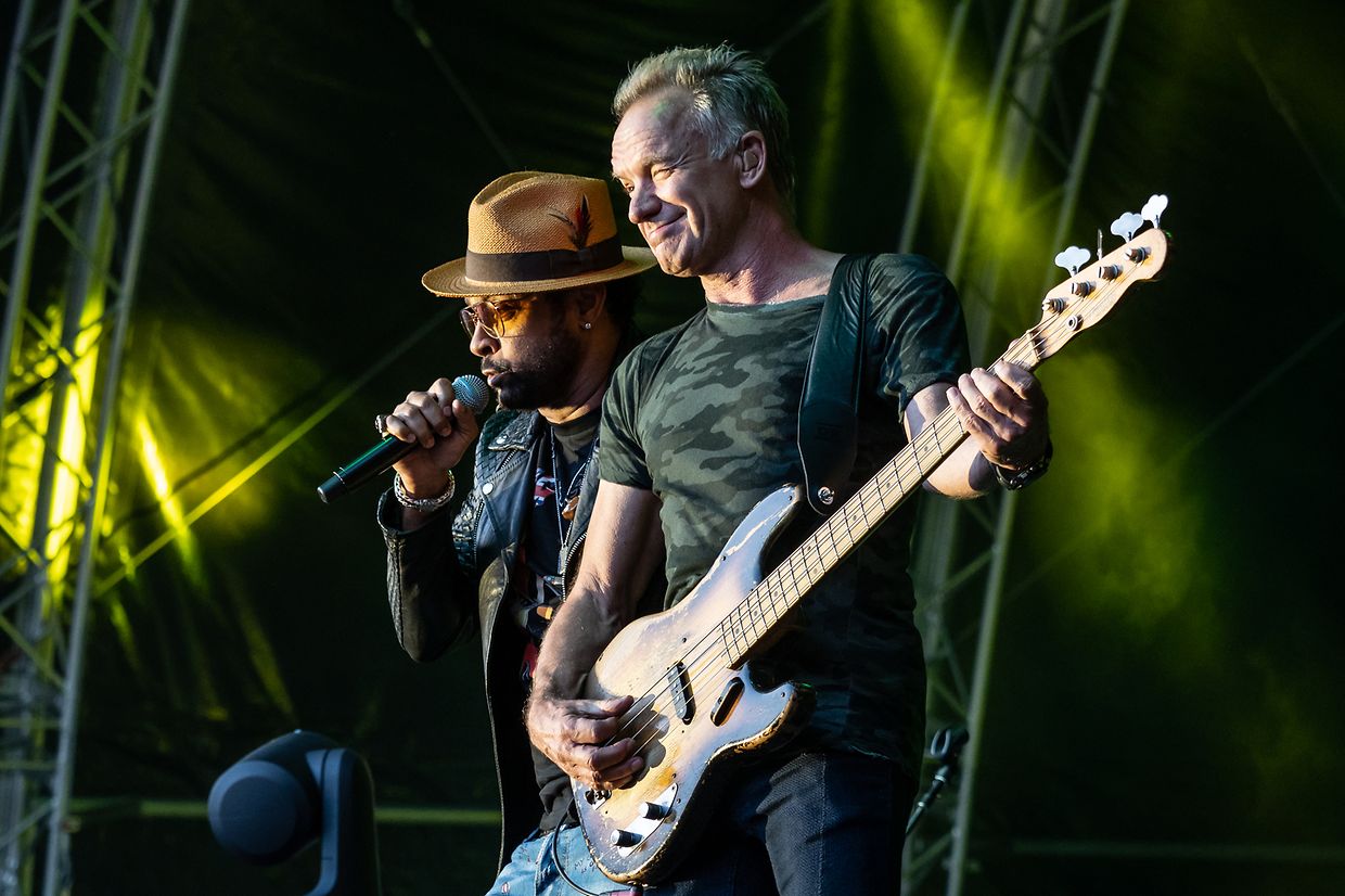 Sting und Shaggy beim Open Air in Belval, 2018. 