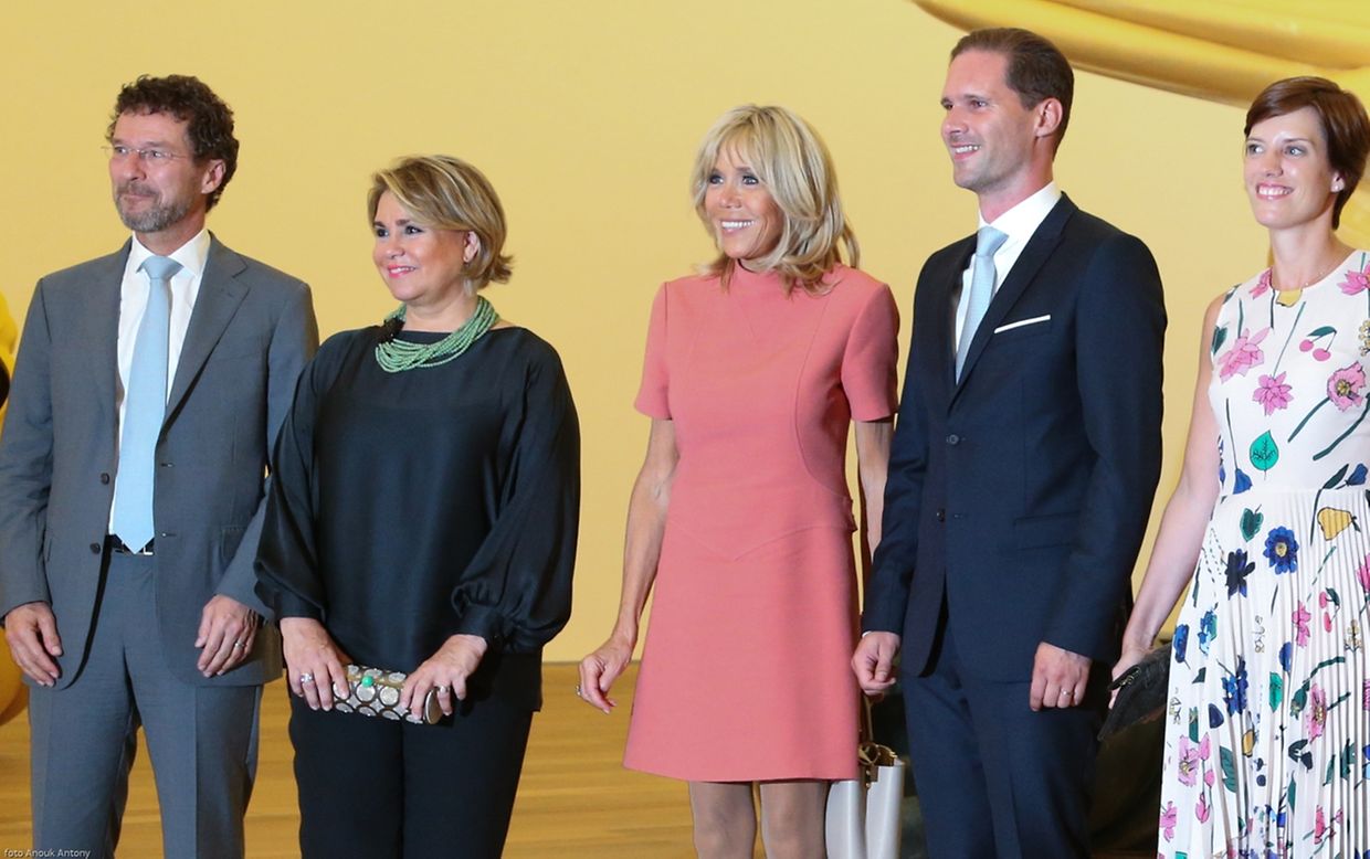 Programme culturel pour les conjoints à Neimënster puis au MUDAM en compagnie de la grande-duchesse Maria Teresa