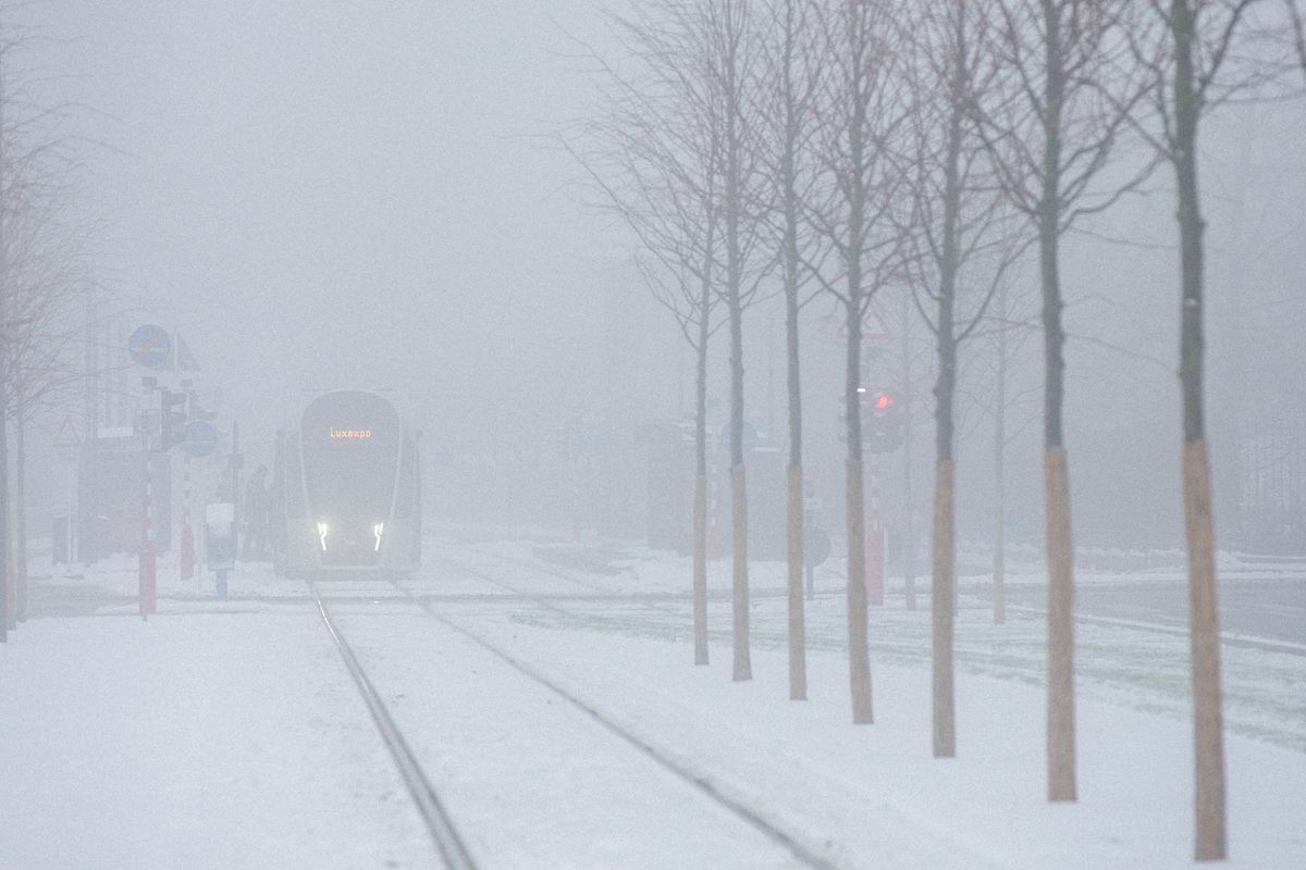 Wintereinbruch in der Hauptstadt. 