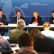 IPO.PK Stellungnahme Regierung Coronavirus.Lex Delles,Xavier Bettel,Paulette Lenert,Franz Fayot. Foto: Gerry Huberty/Luxemburger Wort