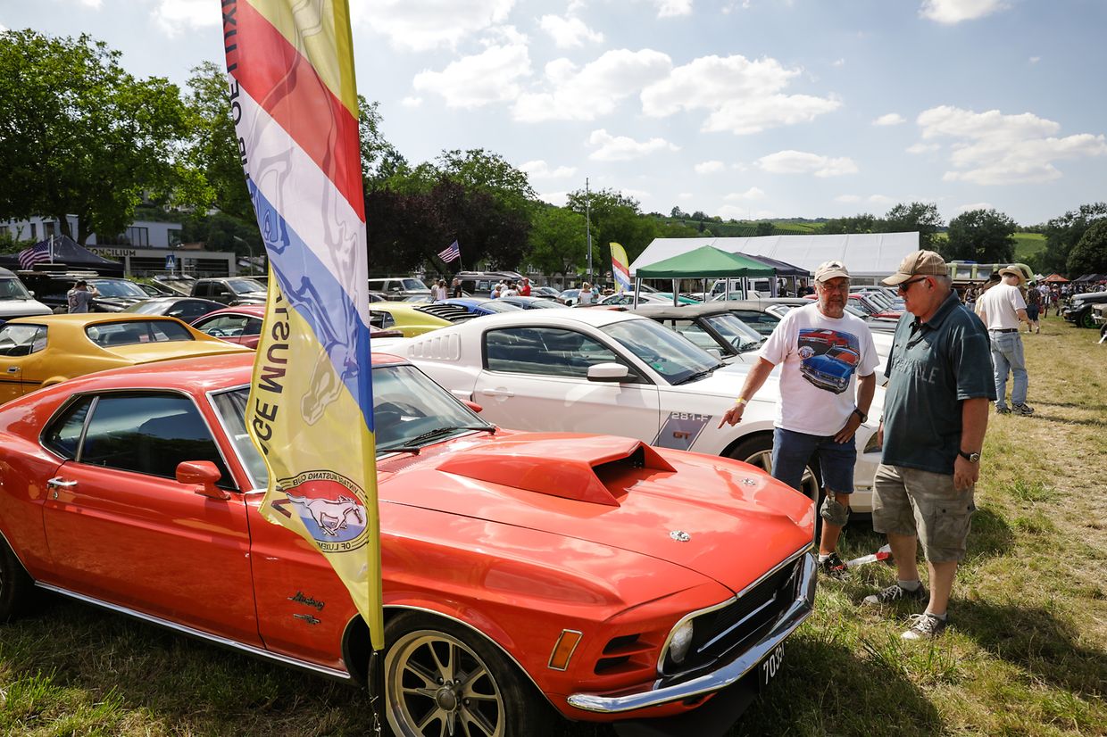 Noch bis Sonntag sind die US-Boliden in Stadtbredimus zu bestaunen.