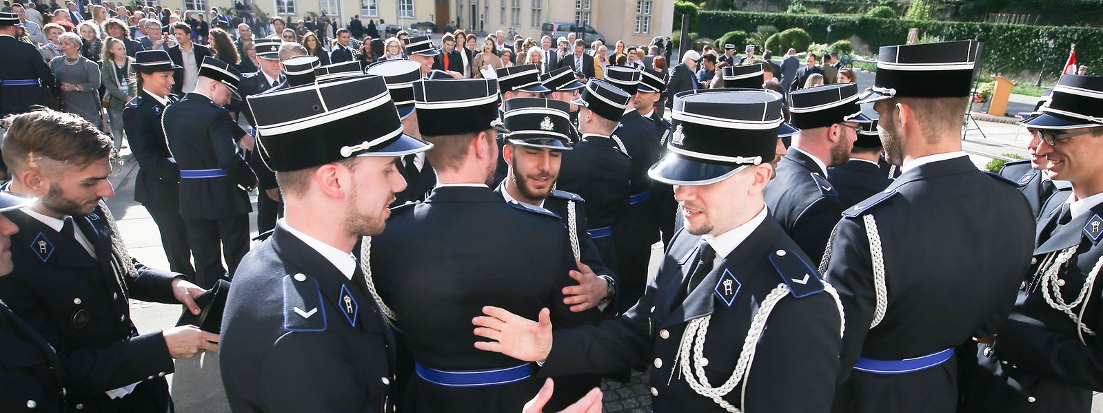 Lors de la cérémonie d'assermentation de la 15e promotion inspecteurs de la police grand-ducale. 