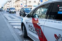 Lok , Rockergang und Polizeipräsenz rue de Strasbourg , Police , The Fat Mexican , Foto:Guy Jallay/Luxemburger Wort