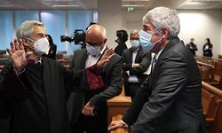 O antigo primeiro-ministro José Sócrates no Campus da Justiça em Lisboa durante a fase instrutória do julgamento sobre o caso Operação Marquês, a 9 de abril.