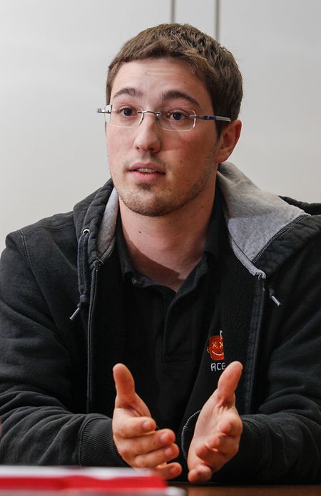 Acel-Präsident Tom Hermes studiert im fünften Jahr Maschinenbau- und Wirtschaftsingenieurwesen in Aachen.