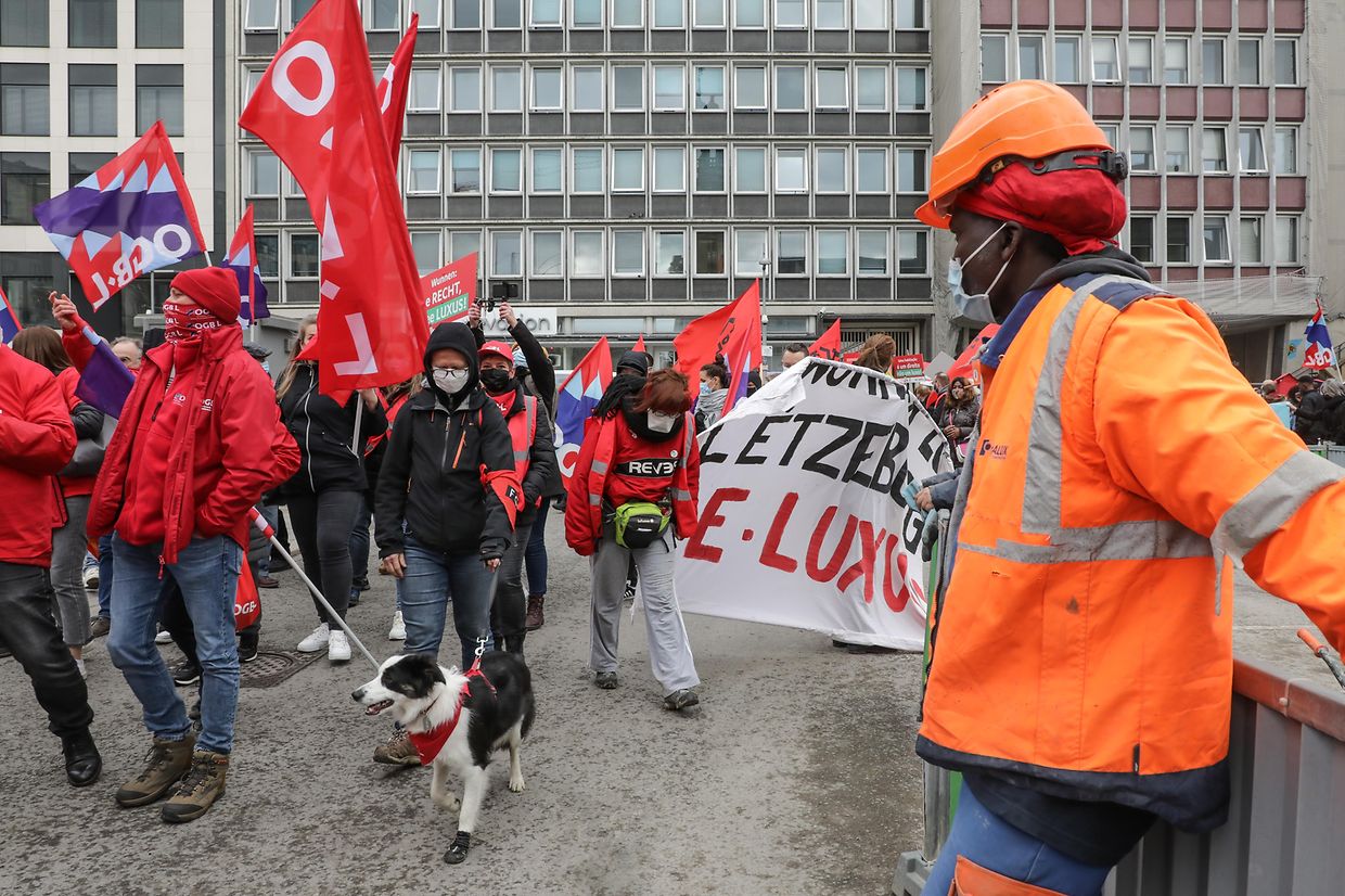 Am Samstag wurde in Luxemburg für das Recht auf Wohnen demonstriert.