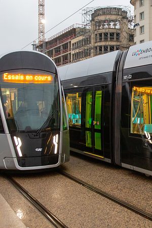 Lokales, Neuer Tramabschnitt: Reportage mit einem der Fahrer und einem Instruktor, Luxtram, Tram, Mobilität, Foto: Chris Karaba/Luxemburger Wort