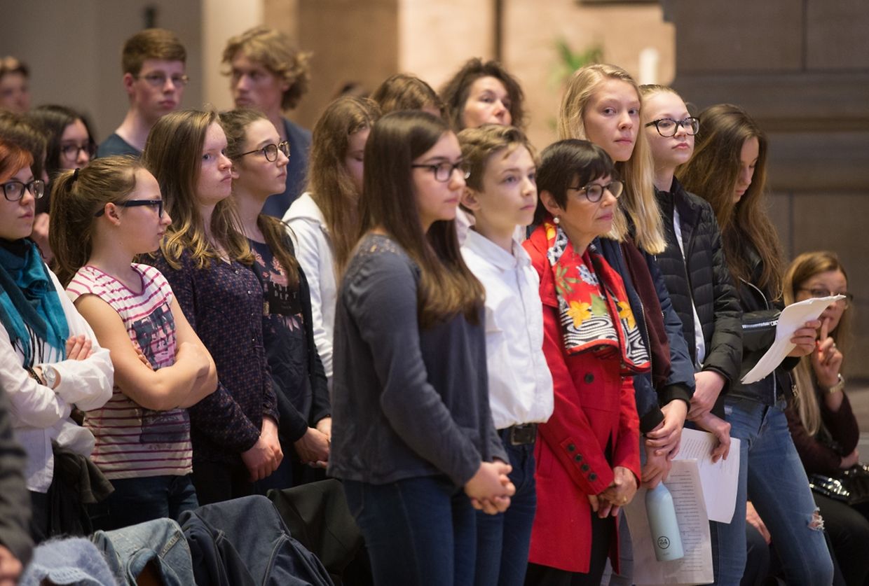 Messe für das Athenäum und die "Lycéen" der Stadt Luxemburg. 