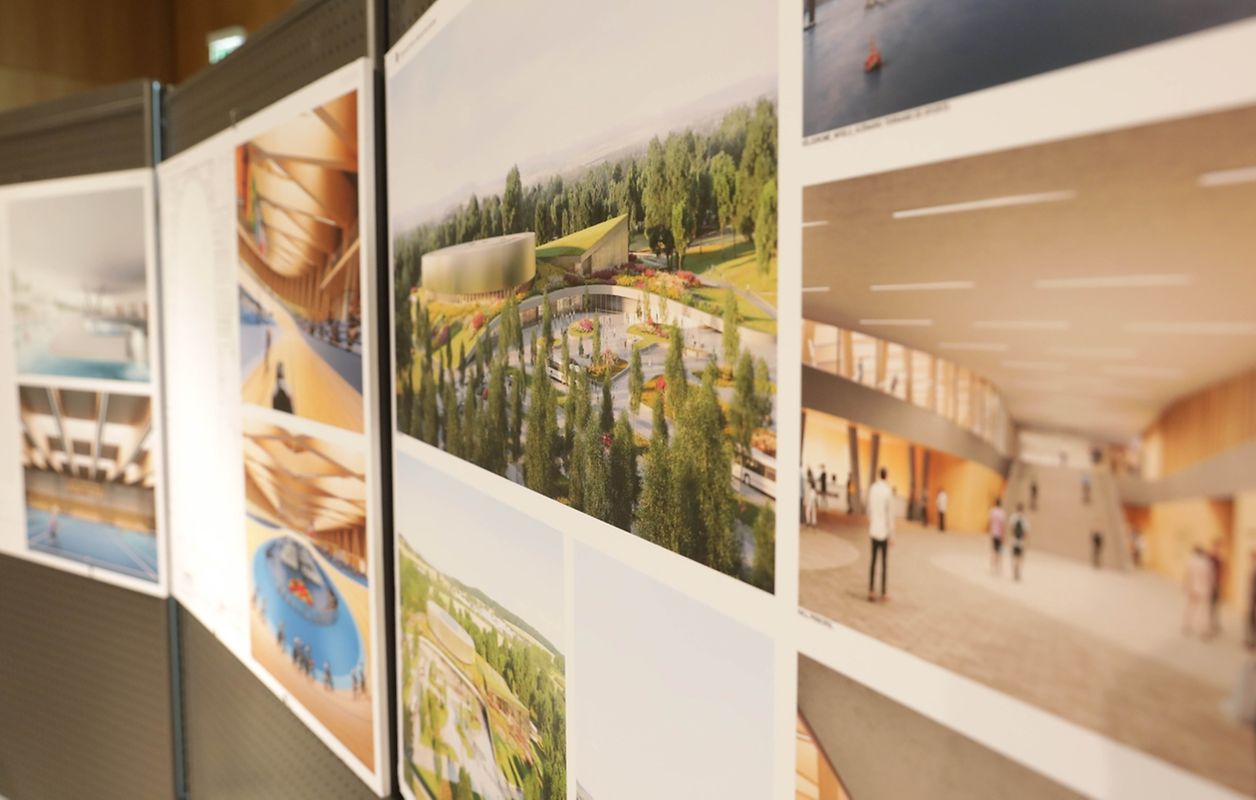 Vorstellung des siegreichen Entwurfs des Architektenwettbewerbs. 