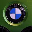 the BMW logo is on a new car is pictured at the "BMW World" delivery center near the company's headquarters in Munich on March 20, 2018. 
The company's annual press conference will take part in Munich on March 21, 2018.    / AFP PHOTO / CHRISTOF STACHE