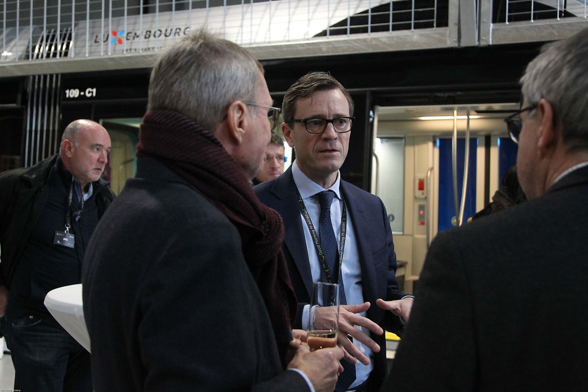 10.12.2017 Luxembourg, Kirchberg, Einweihung Tram, Tramsschienen, Mobilitéit , CFL, photo Anouk Antony
