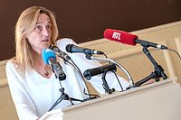 Generalversammlung Méco 2021 Aktivitätsbericht. Blanche Weber, Präsidentin des Mouvement Ecologique. (Foto: Alain Piron)