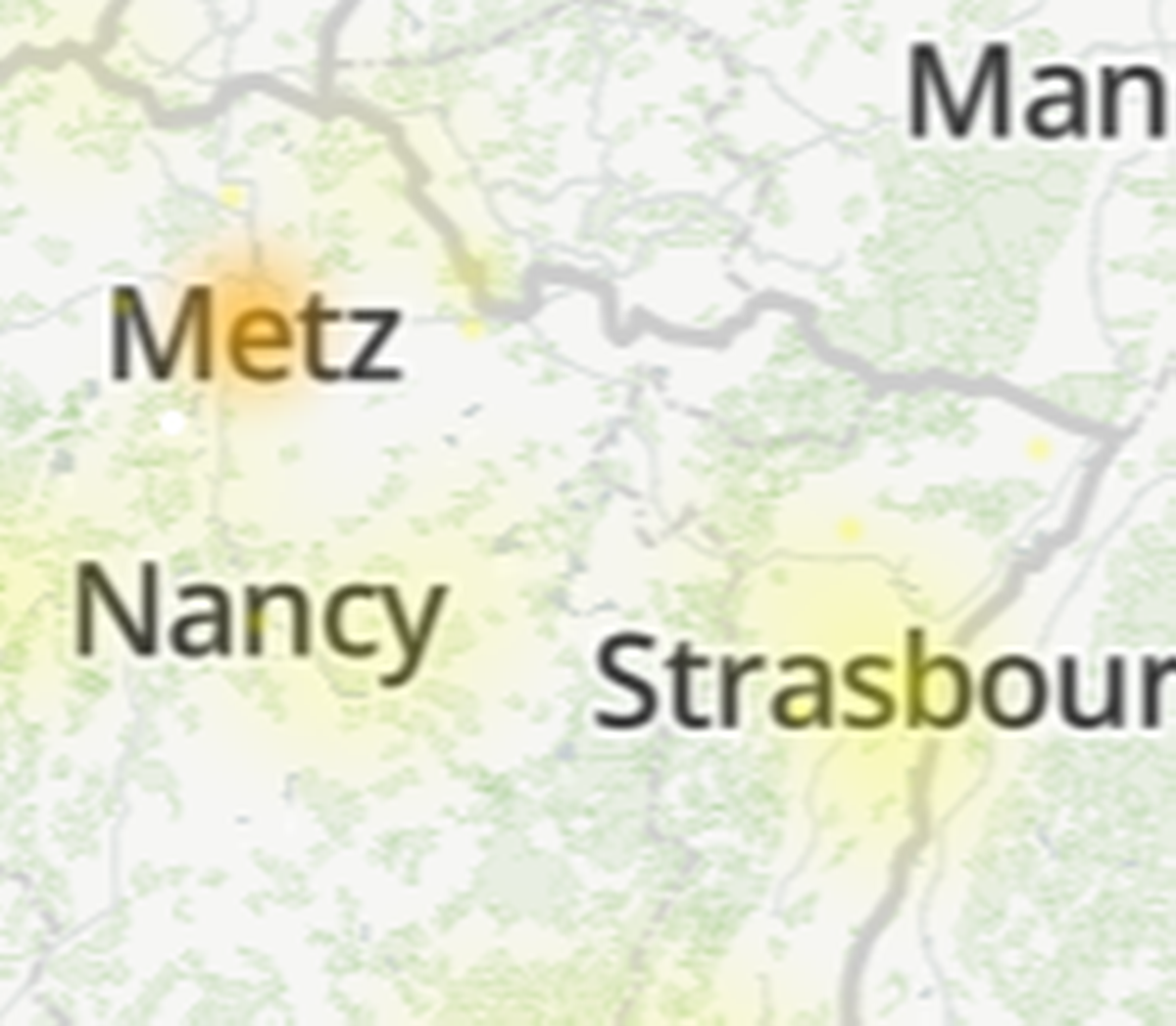 Selon le site Downdetector, des pannes liées à l'opérateur SFR ont été signalées à Metz et Nancy.