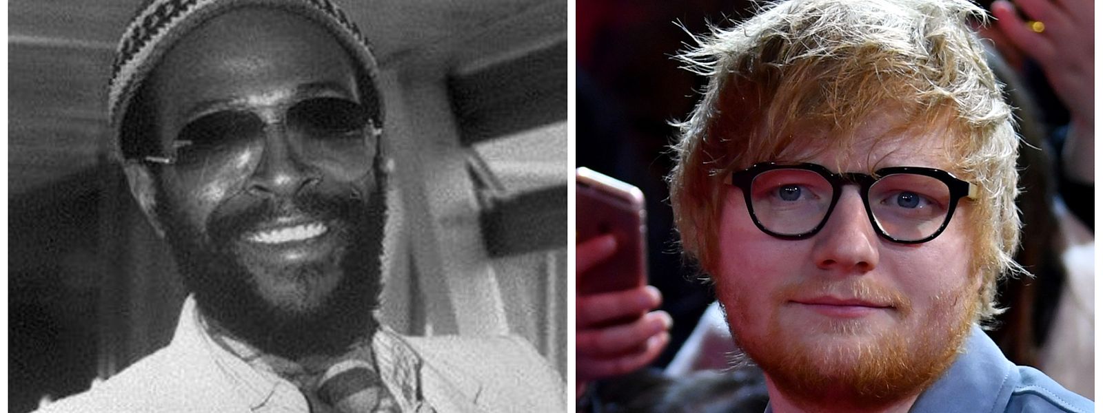 Marvin Gayes (l.) "Let's Get It On" war ein Millionenhit. Ed Sheerans "Thinking Out Loud" klingt zumindest ähnlich. 