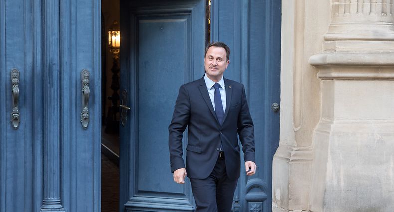 15.10. IPO / Xavier Bettel bei Grossherzog Henri / Palais Grand Ducal / Wahlen 2018 Foto:Guy Jallay