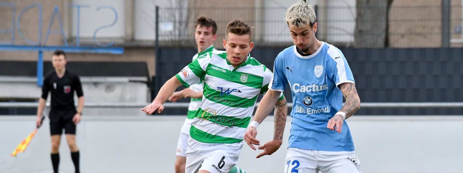 Quentin Zilli und Hostert haben Racing um Loris Tinelli (r.) in der Tabelle überholt.