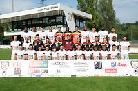 FLF Fussball Nationaldivision Spielzeit 2020-2021 Mannschaft der Union Titus Petingen am 12.08.2020  Erste Reihe v.l.n.r.: Eliot Gashi, Kevin Kerger, Luca Duriatti, Mike Schneider, Denis Stumpf, Patrik Teixeira, Yannick Kakoko, Munir Dragulovcanin, Nestor Kodjia, Robert Maah, Bilel El Hamzaoui, Mounir HAMZAOUI (28 UTP)Zweite Reihe v.l.n.r.:Emir Bijelic, Alexandre Laurienté, Vincent Pesauge (Videoanalyst) Nadir Mehdi Aliouat (Physiotherapeut), Landri Bonnefoi (Torwarttrainer), Ismael Bouzid (Co-Trainer), Yassine Benajiba (Sportdirektor, Cyril Serredszum (Cheftrainer), Maxim Jacques (Fitnesstrainer), Dan Flammang (Begleiter), Yannick Da Graca, Anthony Vacheron,Dritte Reihe v.l.n.r.:Abdoul Kabore, Joel Rodrigues, Allen Hauguel, Eddire Mokrani, Andre Barrela, Boris Bassene, Tom Ottele, Sonhy Sefil, Ke nan Korac, Jonathan Nanizayamo, Hugo Mesbah
