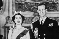 Elizabeth mit ihrem Mann, Prinz Philip.