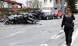 Lokales, Accident Neudorf, Auto, voiture, Unfall, Foto: Chris Karaba/Luxemburger Wort