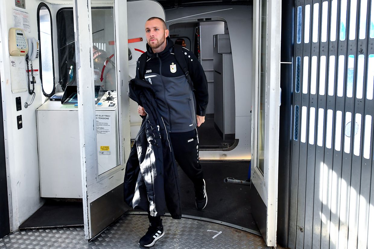 Marc-André Kruska bei der Ankunft in Mailand.