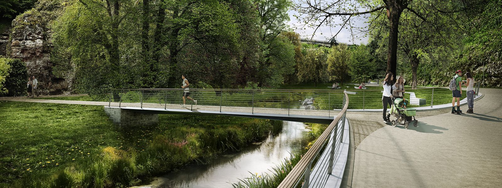 Die Renaturierung der Petruss war auch Teil der 34 besprochenen Großprojekte.