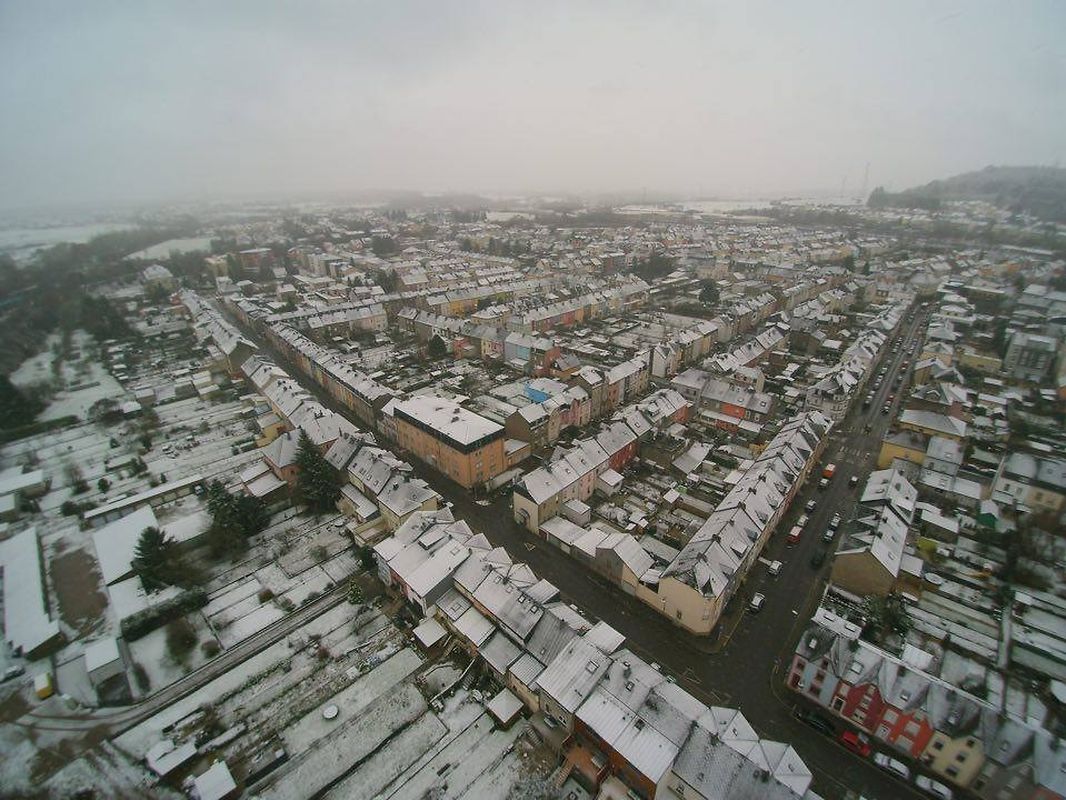Diese Aufnahmen entstanden mit einer Drohne in Petingen.