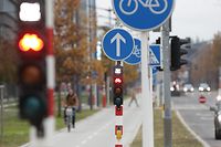 Radweg Kirchberg, Verkehr, Mobilität, Transport, fahrrad, Mobilité, piste cylable,  Foto: Chris Karaba/Luxemburger Wort