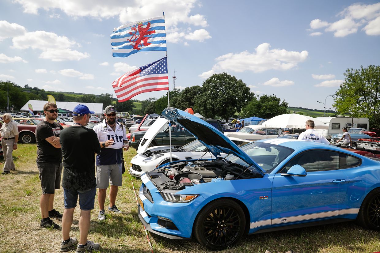 Noch bis Sonntag sind die US-Boliden in Stadtbredimus zu bestaunen.