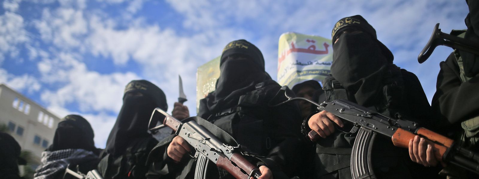 In Gaza demonstrierten militante Palästinensergruppen. 