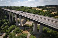 02.08.2022 Viaduc de  Sernigerbaach , Sernigerbach  ( Wasserbillig ) Autobahn A1 Luxemburg , Foto: Marc Wilwert / Luxemburger Wort