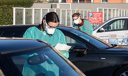 Lok , Bascharage , Coronavirus , Drive In Test Coronavirus  , Sars-CoV-2 , Covid-19 , Foto:Guy Jallay/Luxemburger Wort