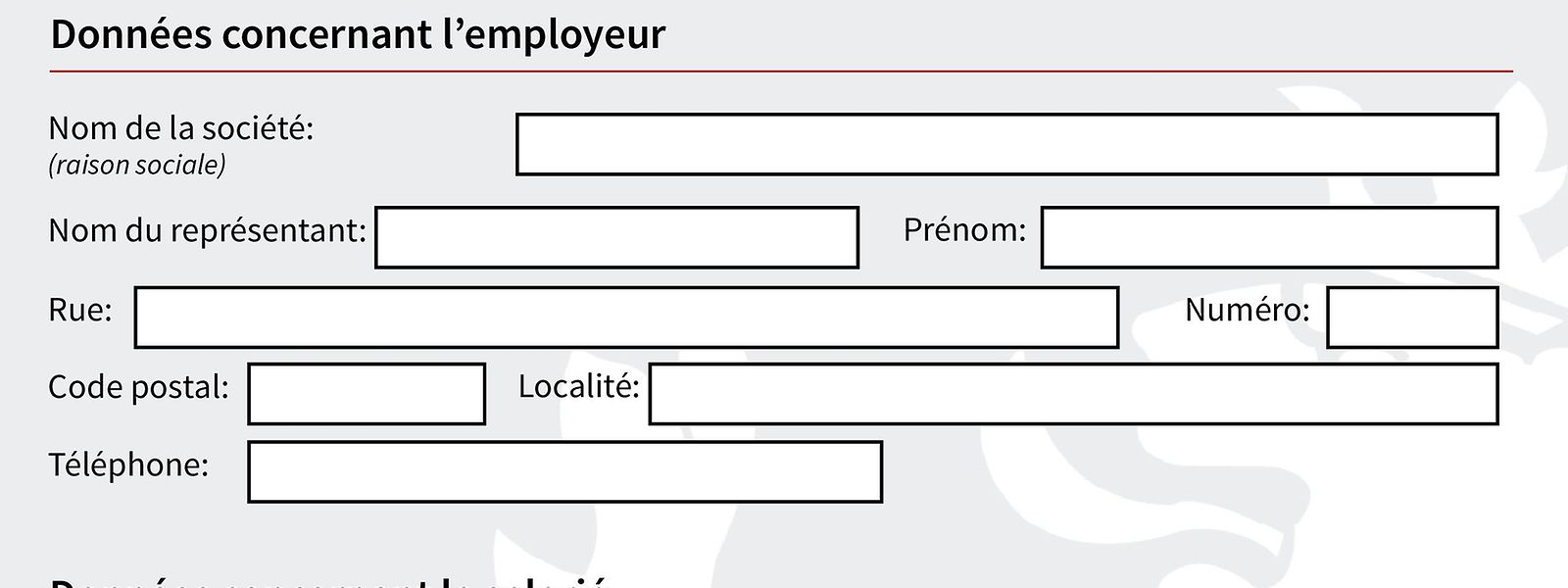 Le document est à remplir autant par l'employeur luxembourgeois que par le salarié frontalier.